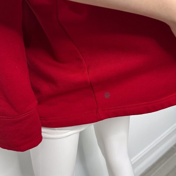 Athleta Altitude Polartec Funnel Neck Sweatshirt in Candy Red Women's Size 2X - Picture 11 of 16